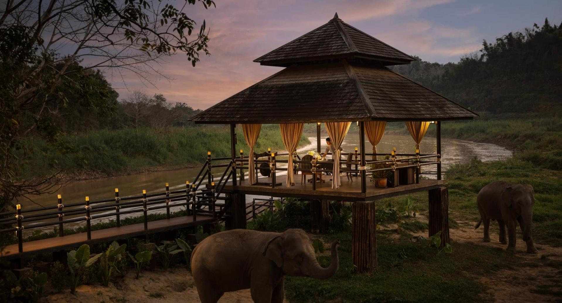 Anantara Golden Triangle Elephant Camp & Resort Chiang Rai Exterior foto